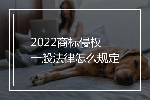 2022商标侵权一般法律怎么规定
