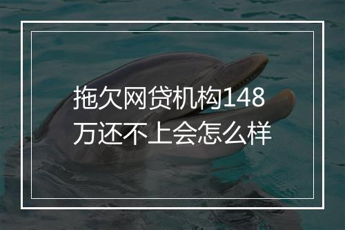 拖欠网贷机构148万还不上会怎么样