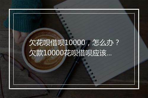 欠花呗借呗10000，怎么办？欠款10000花呗借呗应该怎么处理？