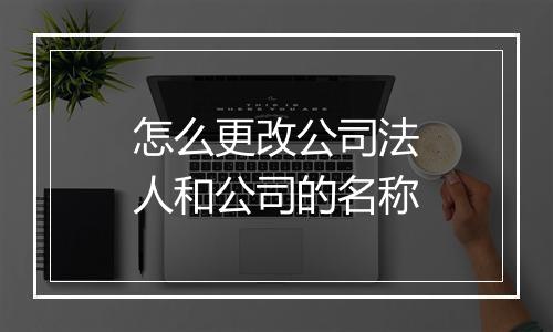 怎么更改公司法人和公司的名称