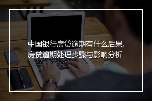 中国银行房贷逾期有什么后果,房贷逾期处理步骤与影响分析