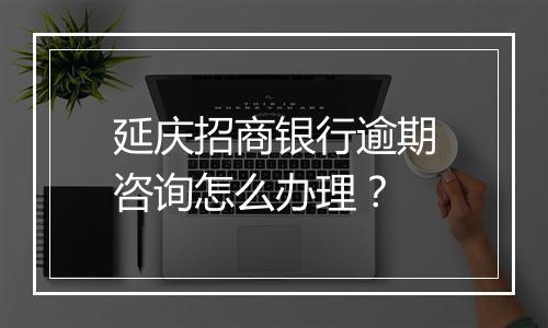 延庆招商银行逾期咨询怎么办理？