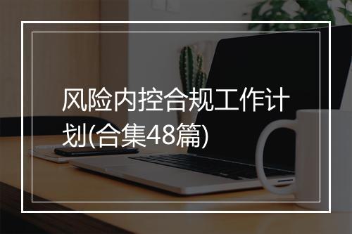 风险内控合规工作计划(合集48篇)