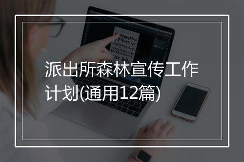 派出所森林宣传工作计划(通用12篇)