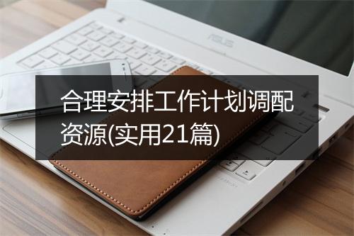 合理安排工作计划调配资源(实用21篇)