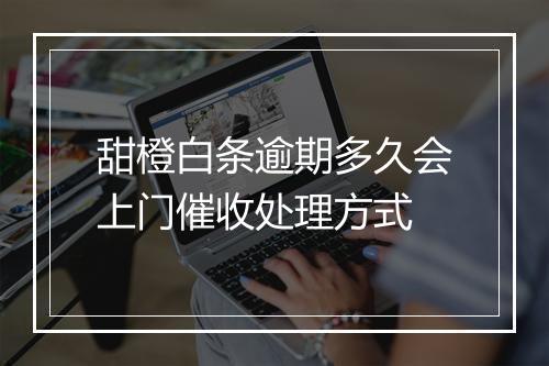 甜橙白条逾期多久会上门催收处理方式