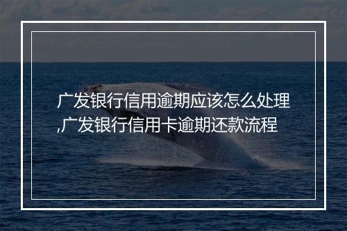 广发银行信用逾期应该怎么处理,广发银行信用卡逾期还款流程