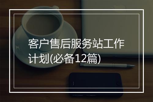 客户售后服务站工作计划(必备12篇)