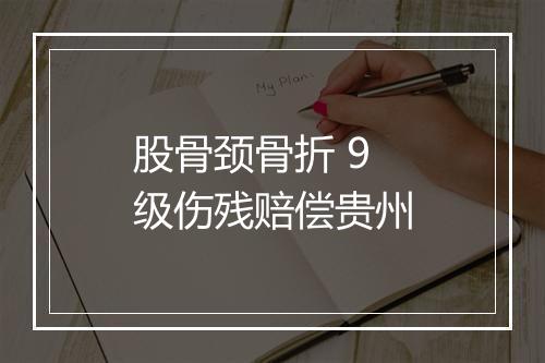 股骨颈骨折 9 级伤残赔偿贵州