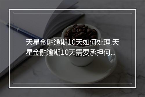 天星金融逾期10天如何处理,天星金融逾期10天需要承担何种后果