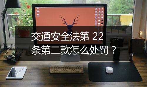 交通安全法第 22 条第二款怎么处罚？