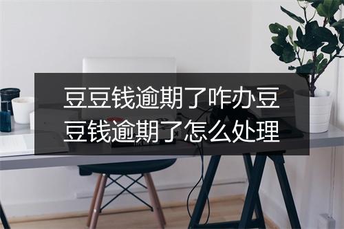 豆豆钱逾期了咋办豆豆钱逾期了怎么处理