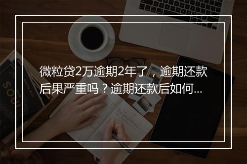 微粒贷2万逾期2年了，逾期还款后果严重吗？逾期还款后如何处理？