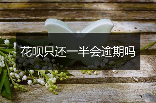 花呗只还一半会逾期吗