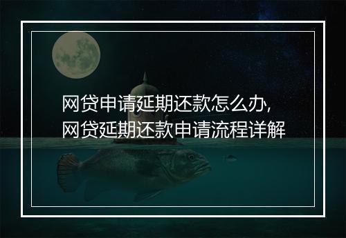 网贷申请延期还款怎么办,网贷延期还款申请流程详解
