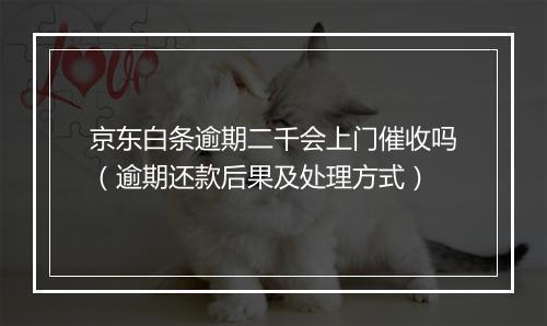 京东白条逾期二千会上门催收吗（逾期还款后果及处理方式）