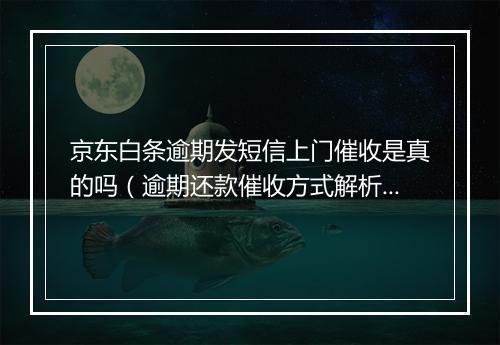京东白条逾期发短信上门催收是真的吗（逾期还款催收方式解析）