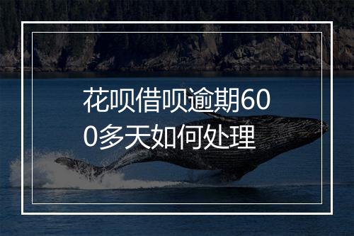 花呗借呗逾期600多天如何处理