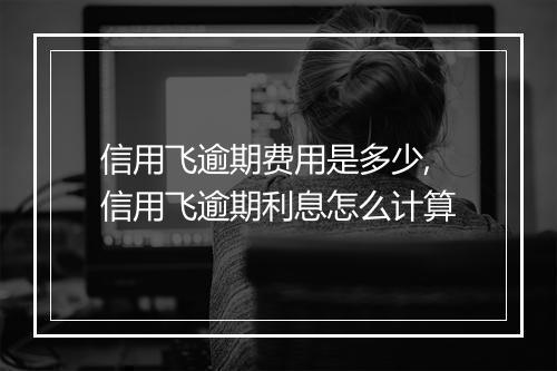 信用飞逾期费用是多少,信用飞逾期利息怎么计算