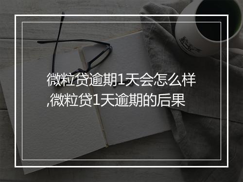 微粒贷逾期1天会怎么样,微粒贷1天逾期的后果