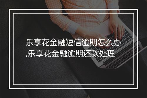 乐享花金融短信逾期怎么办,乐享花金融逾期还款处理