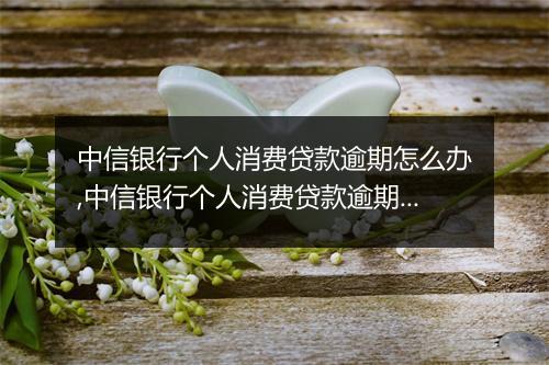 中信银行个人消费贷款逾期怎么办,中信银行个人消费贷款逾期后果