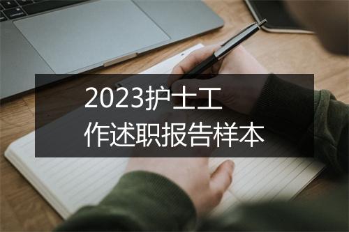 2023护士工作述职报告样本