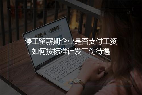 停工留薪期企业是否支付工资，如何按标准计发工伤待遇