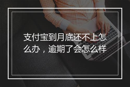 支付宝到月底还不上怎么办，逾期了会怎么样