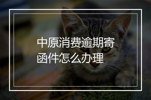 中原消费逾期寄函件怎么办理