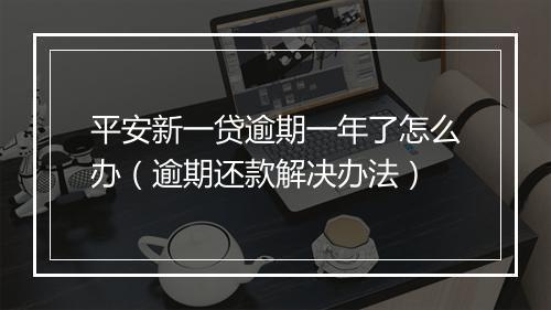 平安新一贷逾期一年了怎么办（逾期还款解决办法）