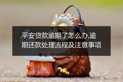 平安贷款逾期了怎么办,逾期还款处理流程及注意事项
