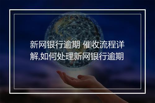 新网银行逾期 催收流程详解,如何处理新网银行逾期