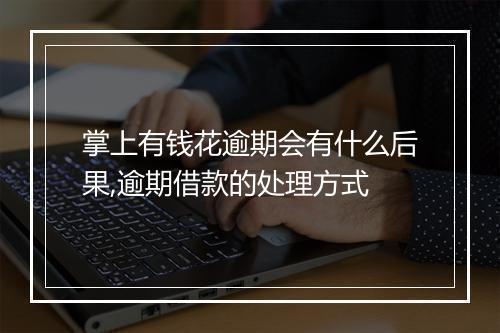 掌上有钱花逾期会有什么后果,逾期借款的处理方式