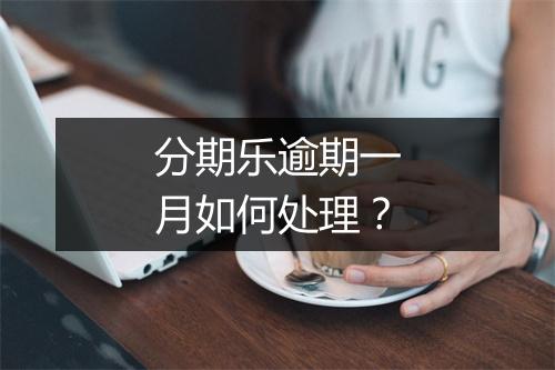 分期乐逾期一月如何处理？
