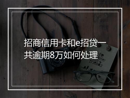 招商信用卡和e招贷一共逾期8万如何处理
