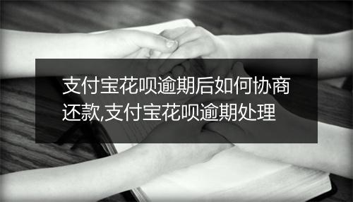 支付宝花呗逾期后如何协商还款,支付宝花呗逾期处理