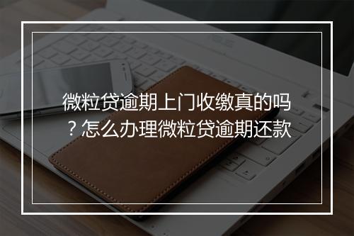 微粒贷逾期上门收缴真的吗？怎么办理微粒贷逾期还款