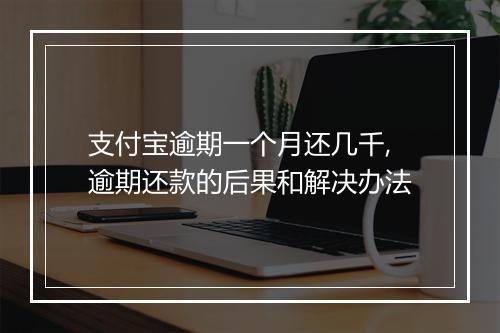 支付宝逾期一个月还几千,逾期还款的后果和解决办法