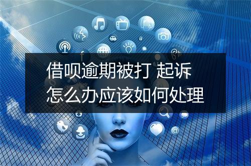 借呗逾期被打 起诉怎么办应该如何处理