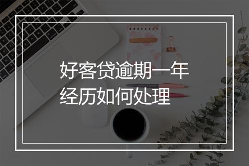 好客贷逾期一年经历如何处理
