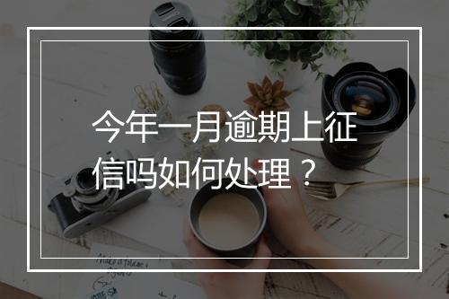 今年一月逾期上征信吗如何处理？