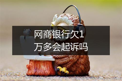 网商银行欠1万多会起诉吗
