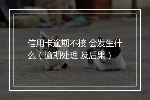 信用卡逾期不接 会发生什么（逾期处理 及后果）