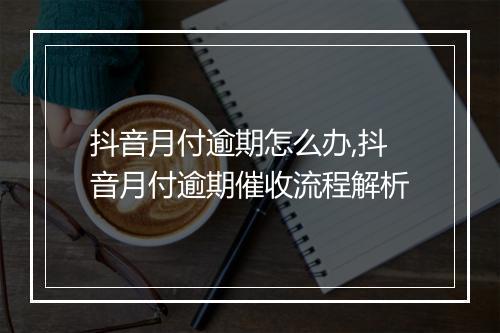 抖音月付逾期怎么办,抖音月付逾期催收流程解析