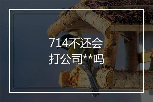 714不还会打公司**吗