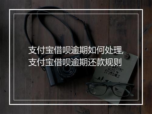 支付宝借呗逾期如何处理,支付宝借呗逾期还款规则