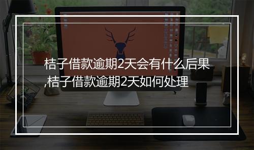 桔子借款逾期2天会有什么后果,桔子借款逾期2天如何处理