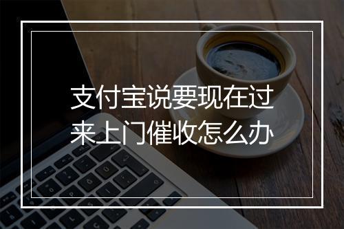 支付宝说要现在过来上门催收怎么办