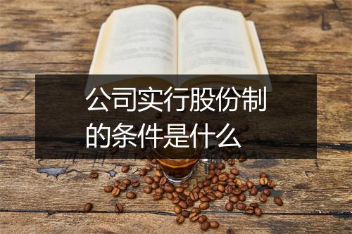公司实行股份制的条件是什么